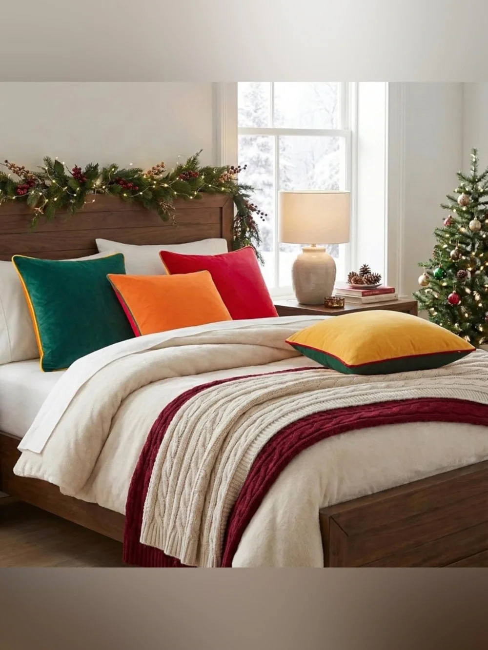 Set of 4 Velvet Throw Pillow Covers 18x18, Soft Accent Couch Pillow Covers